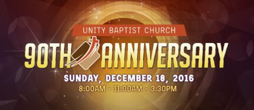 Unity Baptist Church Celebrates 90 Years!